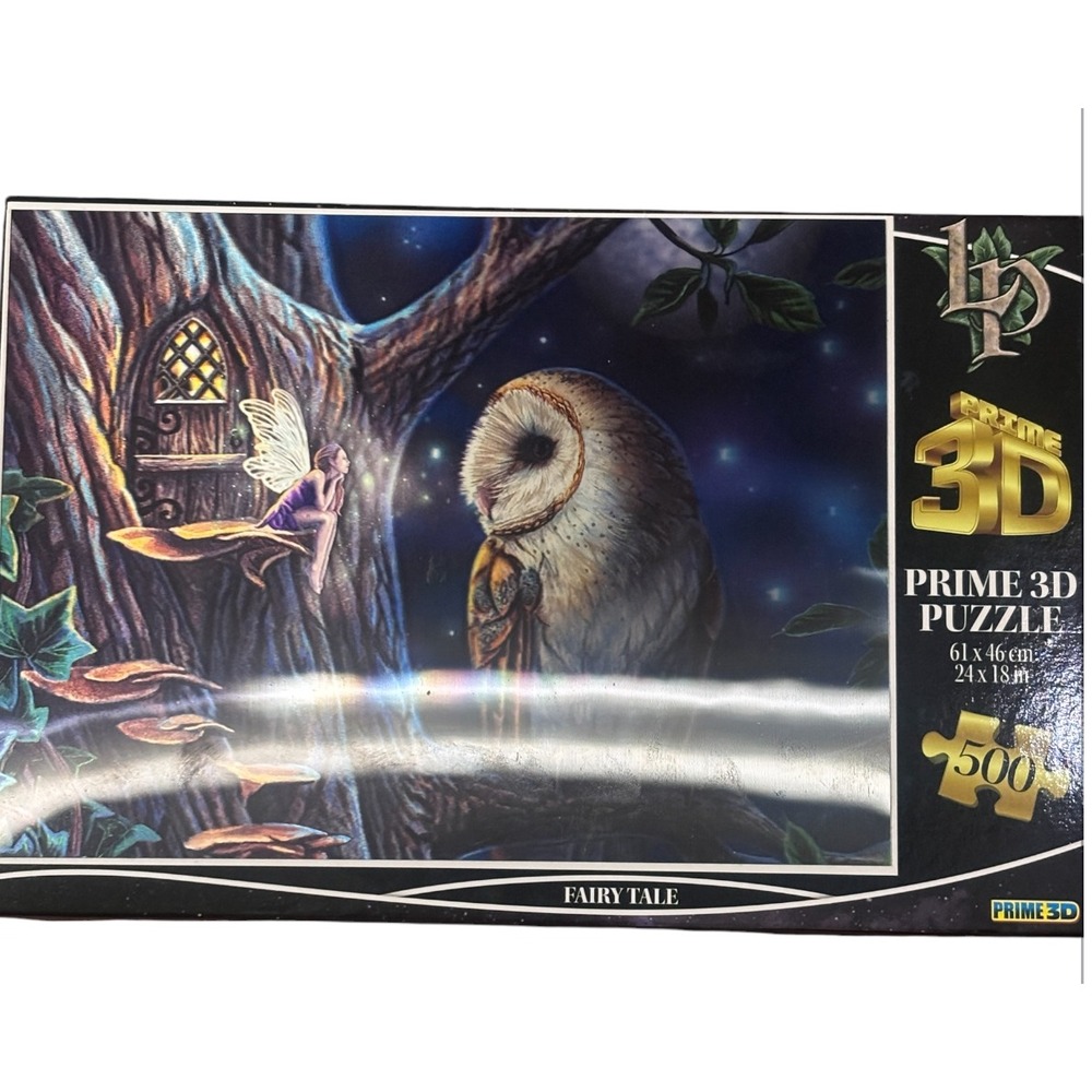 Lisa Parker 500 pc 3D Prime Puzzle Fairy Tale Owl New Sealed